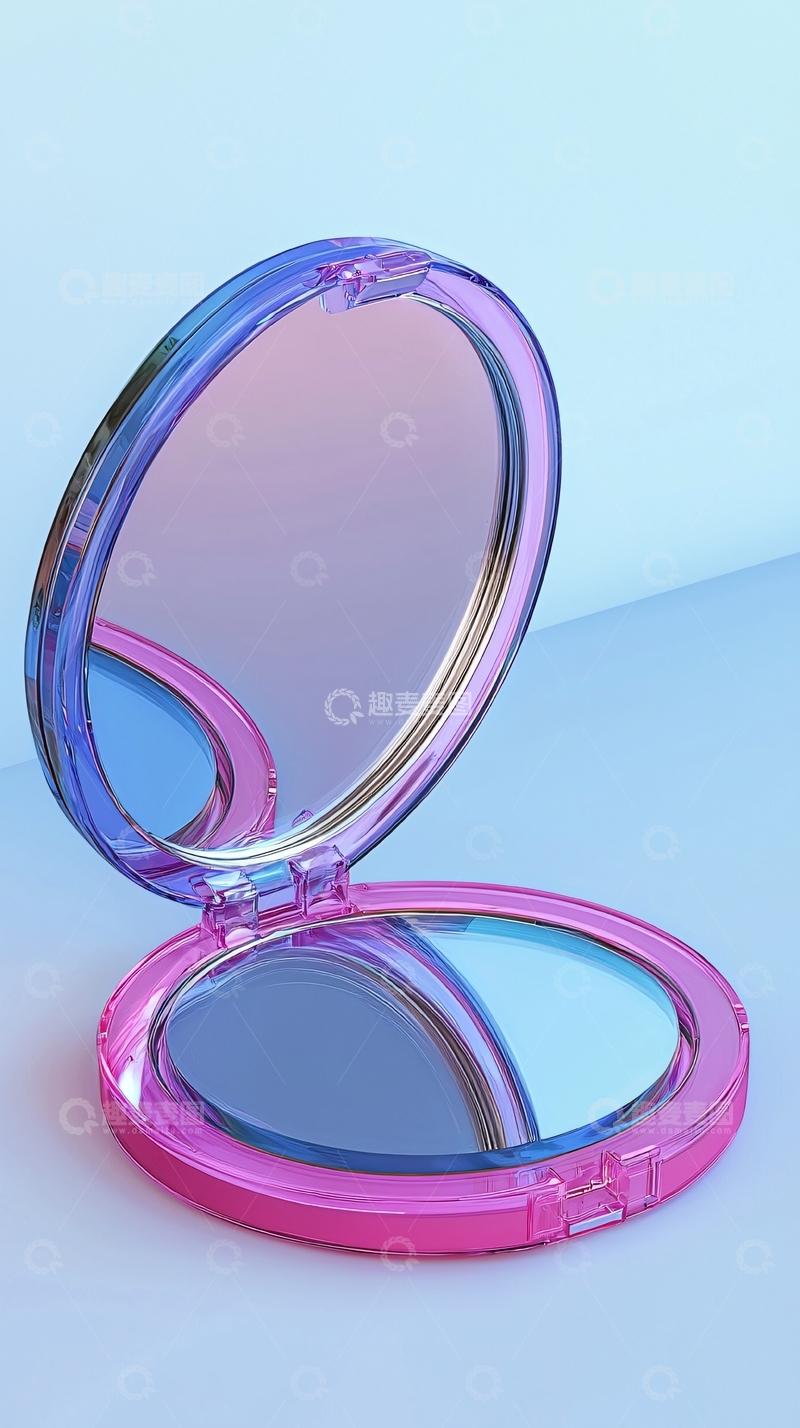 高清大图下载【趣麦麦图】渐变色化妆镜