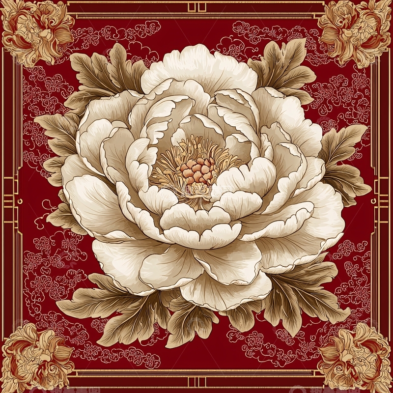 高清大图下载【趣麦麦图】白色牡丹花