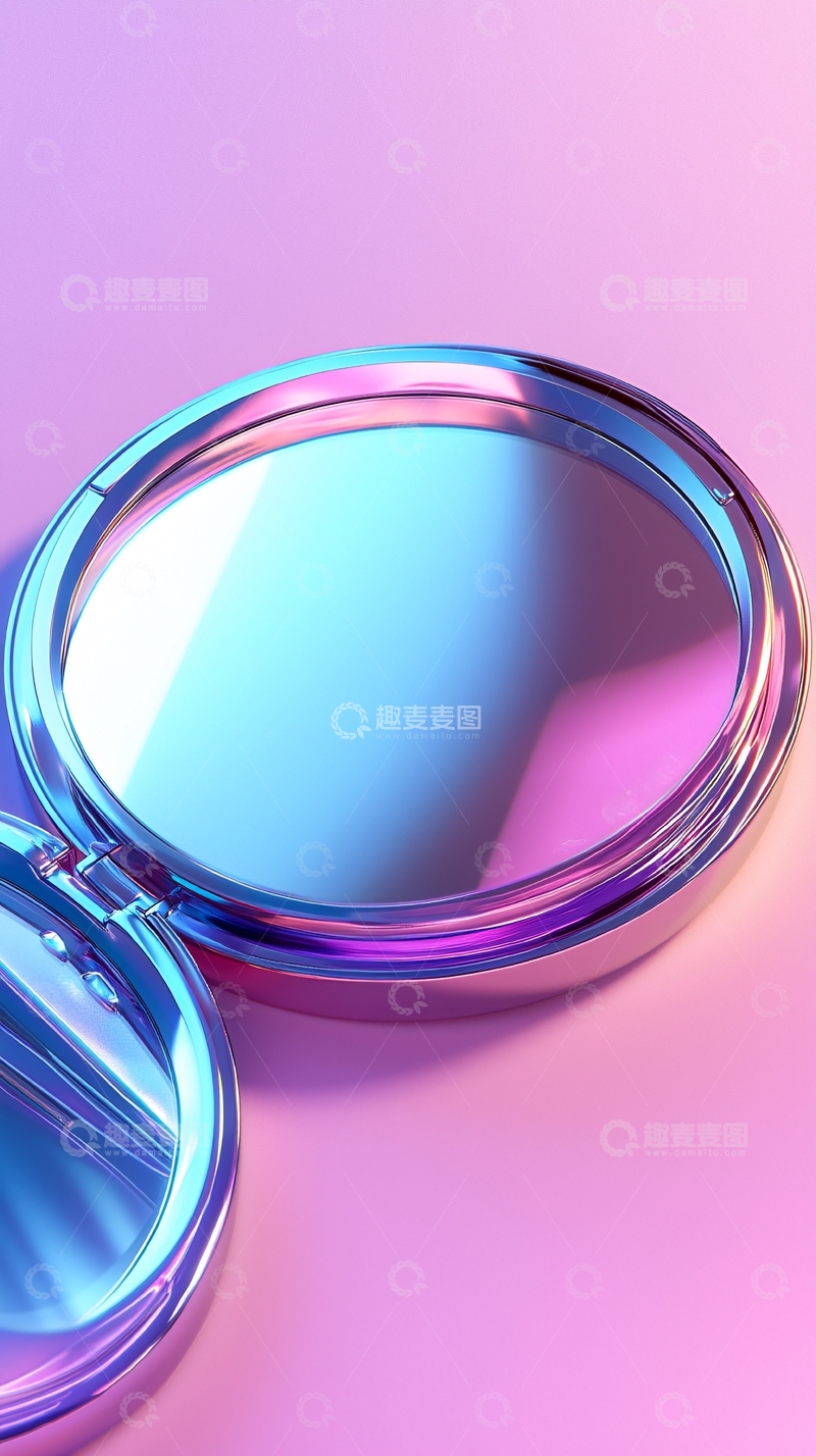 高清大图下载【趣麦麦图】梦幻紫色化妆镜