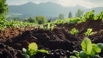田园蔬菜幼苗特写