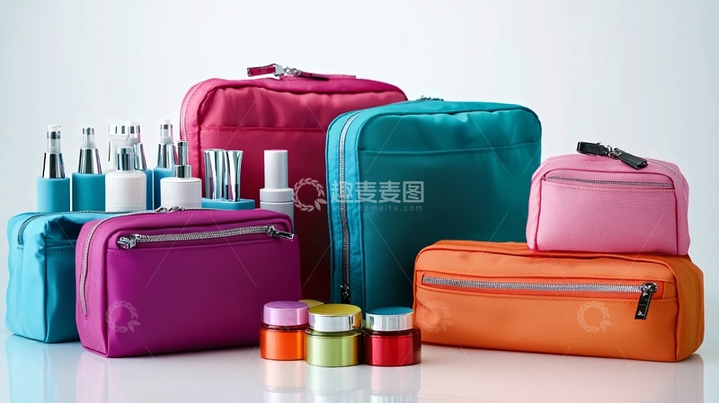 高清大图下载【趣麦麦图】彩色化妆包套装