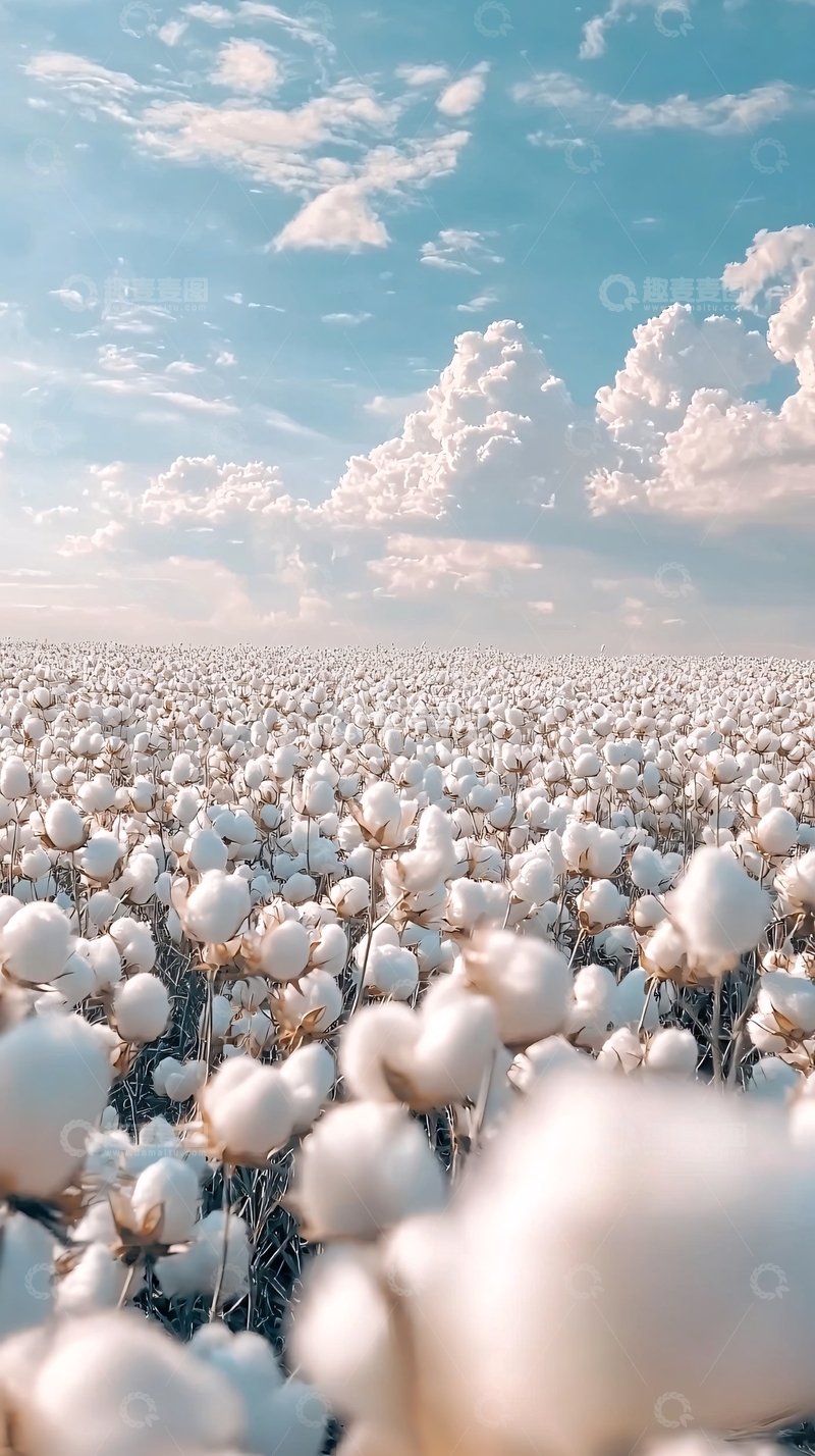 高清大图下载【趣麦麦图】棉花田