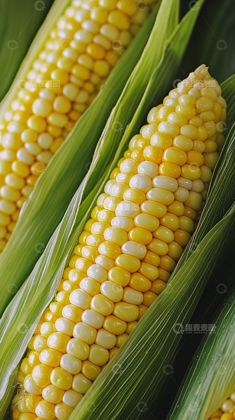 高清大图下载【趣麦麦图】新鲜玉米棒子