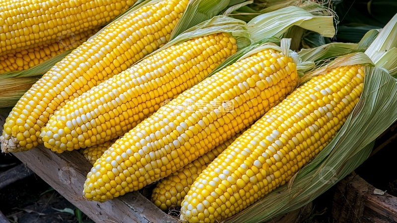 高清大图下载【趣麦麦图】新鲜玉米棒子
