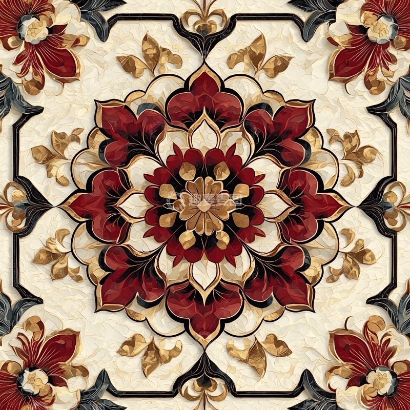 高清大图下载【趣麦麦图】精美瓷砖花纹图案