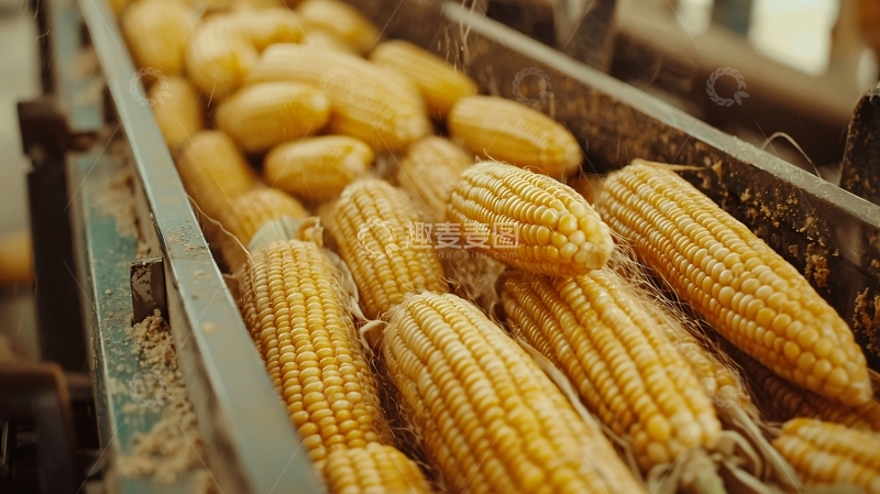 高清大图下载【趣麦麦图】玉米传送带