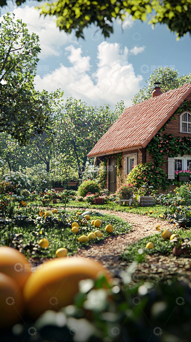 高清大图下载【趣麦麦图】田园小屋