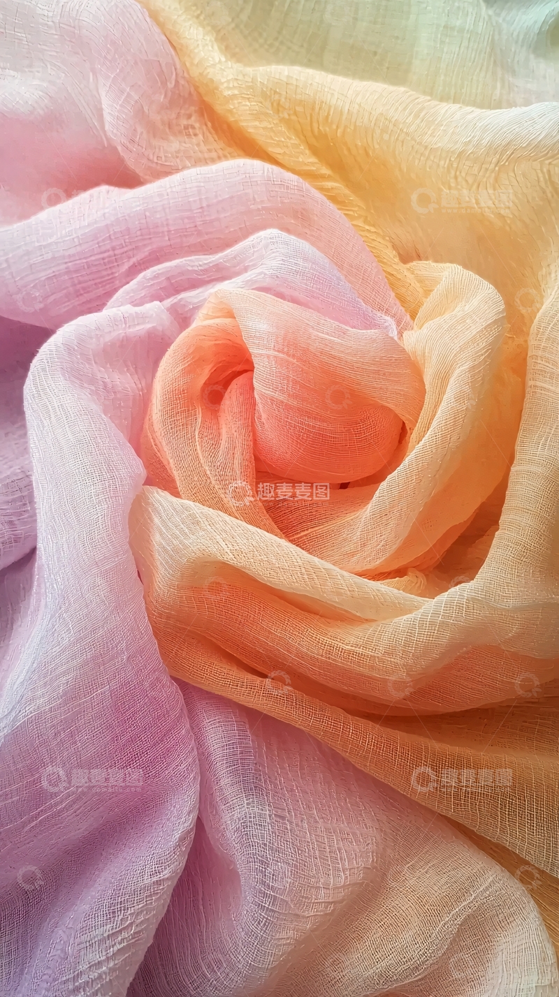 高清大图下载【趣麦麦图】渐变色轻柔丝巾