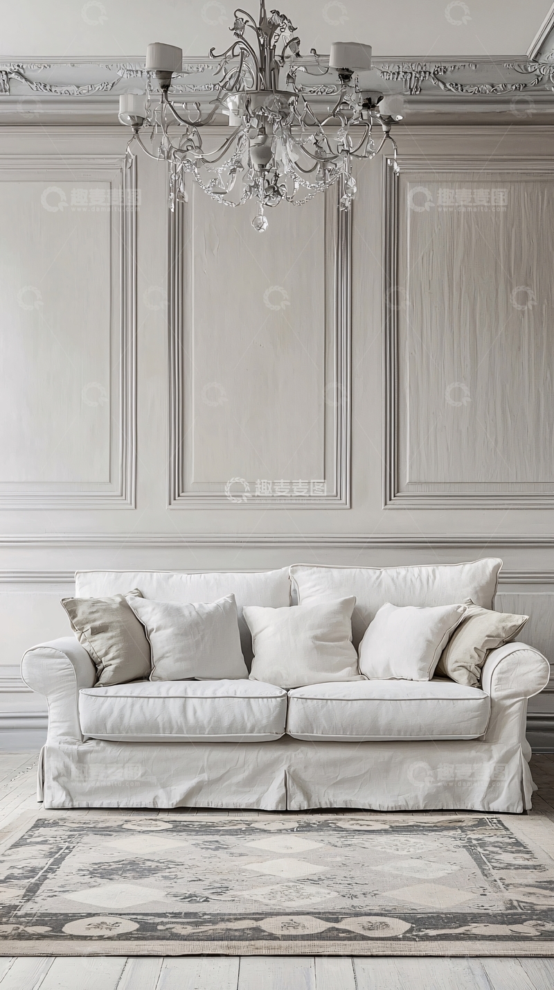 高清大图下载【趣麦麦图】法式乡村风格客厅