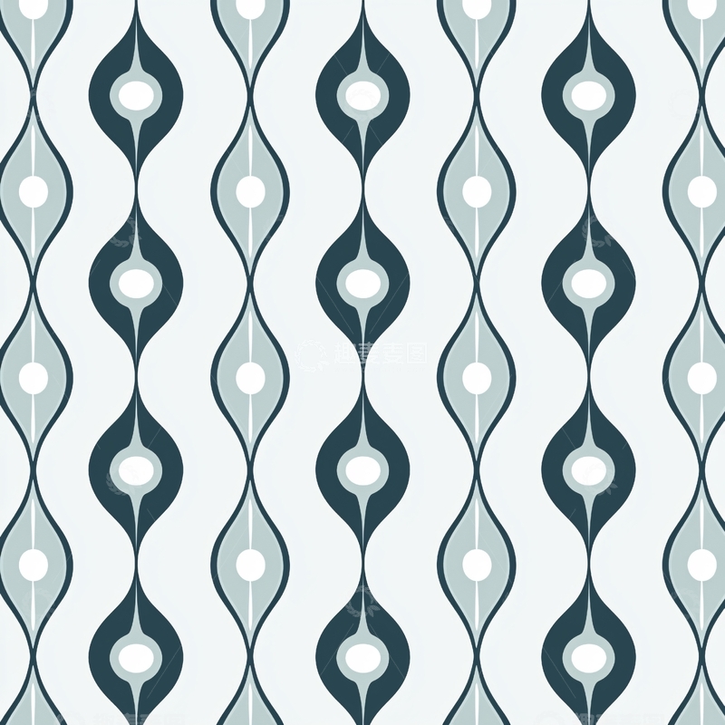 高清大图下载【趣麦麦图】蓝绿色波浪纹图案