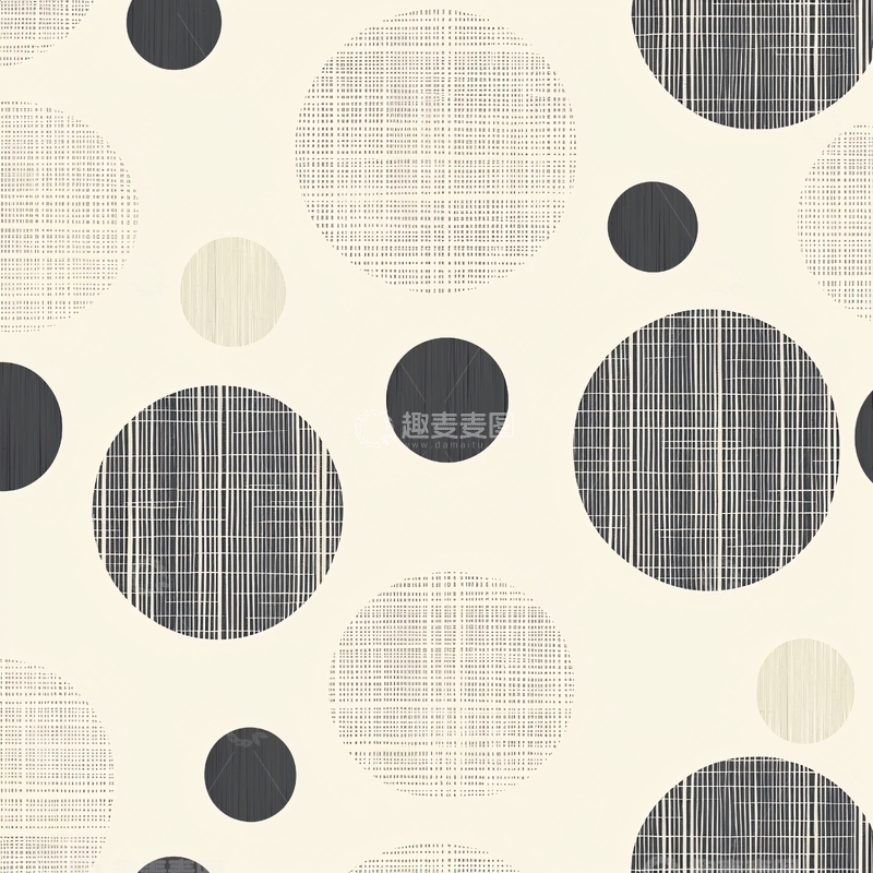 高清大图下载【趣麦麦图】圆形交织图案背景