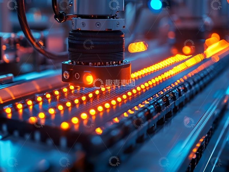 高清大图下载【趣麦麦图】精密工业生产线特写