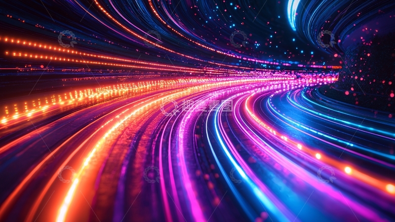 高清大图下载【趣麦麦图】光线隧道