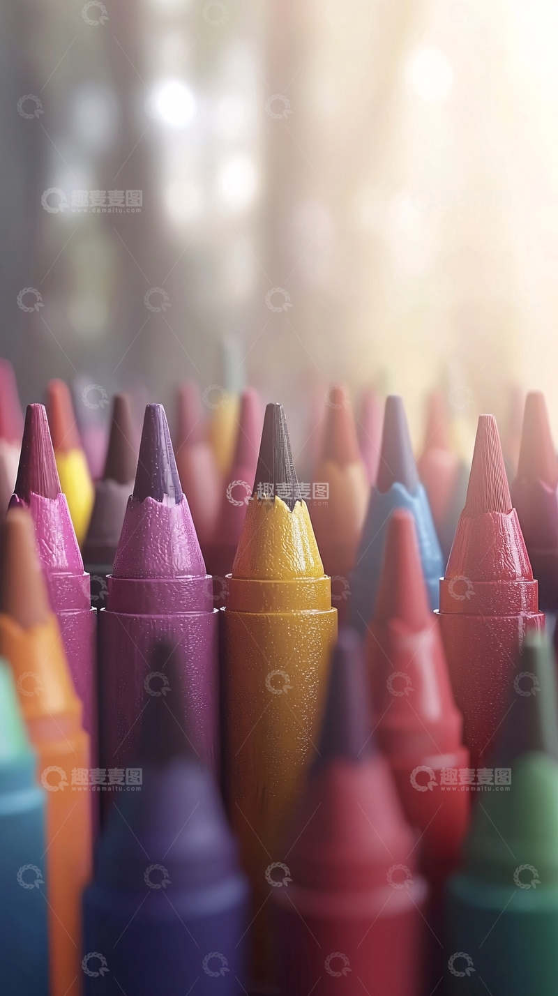 高清大图下载【趣麦麦图】彩色蜡笔