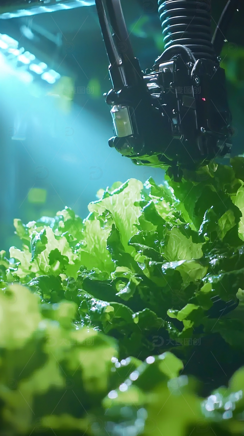 机器人采摘生菜