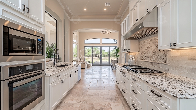 高清大图下载【趣麦麦图】白色厨房的现代化设计