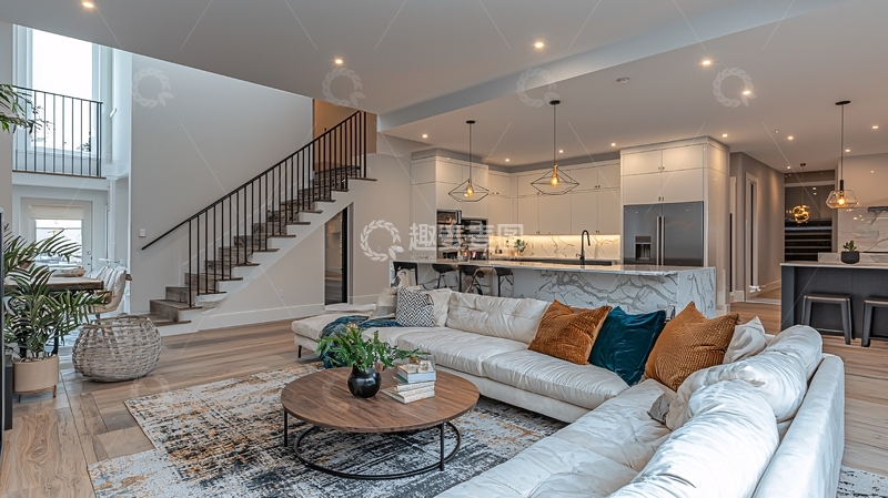 高清大图下载【趣麦麦图】现代简约开放式住宅