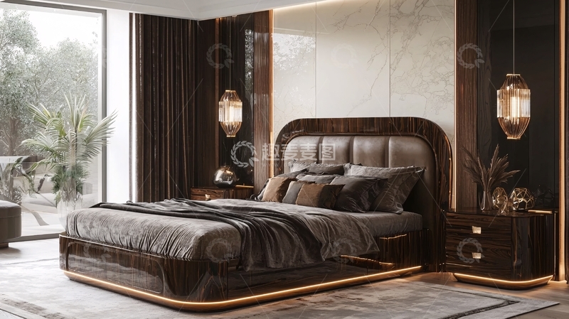 高清大图下载【趣麦麦图】豪华现代卧室