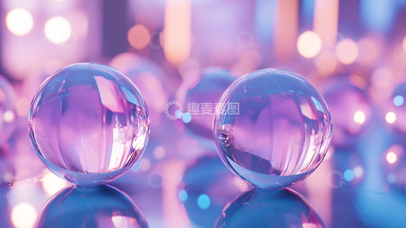 高清大图下载【趣麦麦图】紫色水晶球