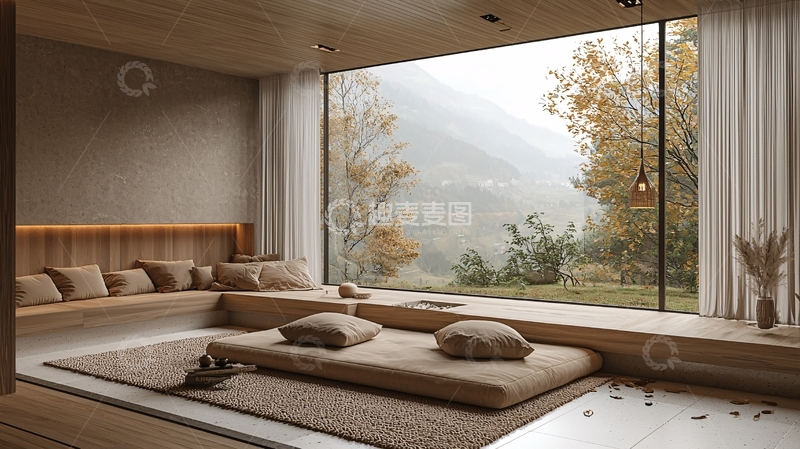 高清大图下载【趣麦麦图】舒适的室内观景空间