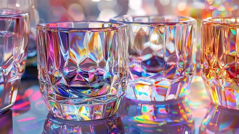 高清大图下载【趣麦麦图】彩色玻璃杯