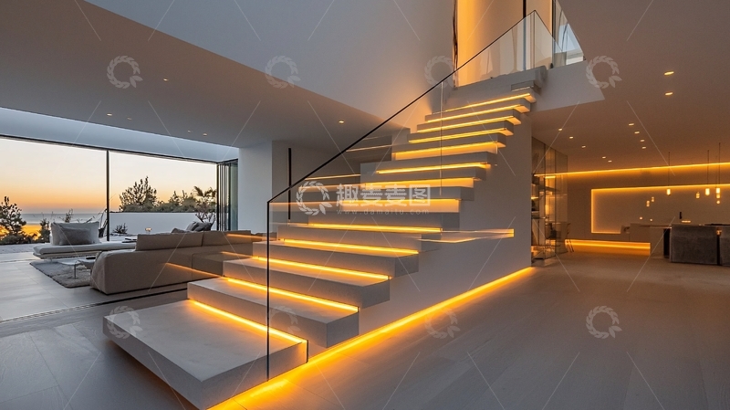 高清大图下载【趣麦麦图】现代简约楼梯