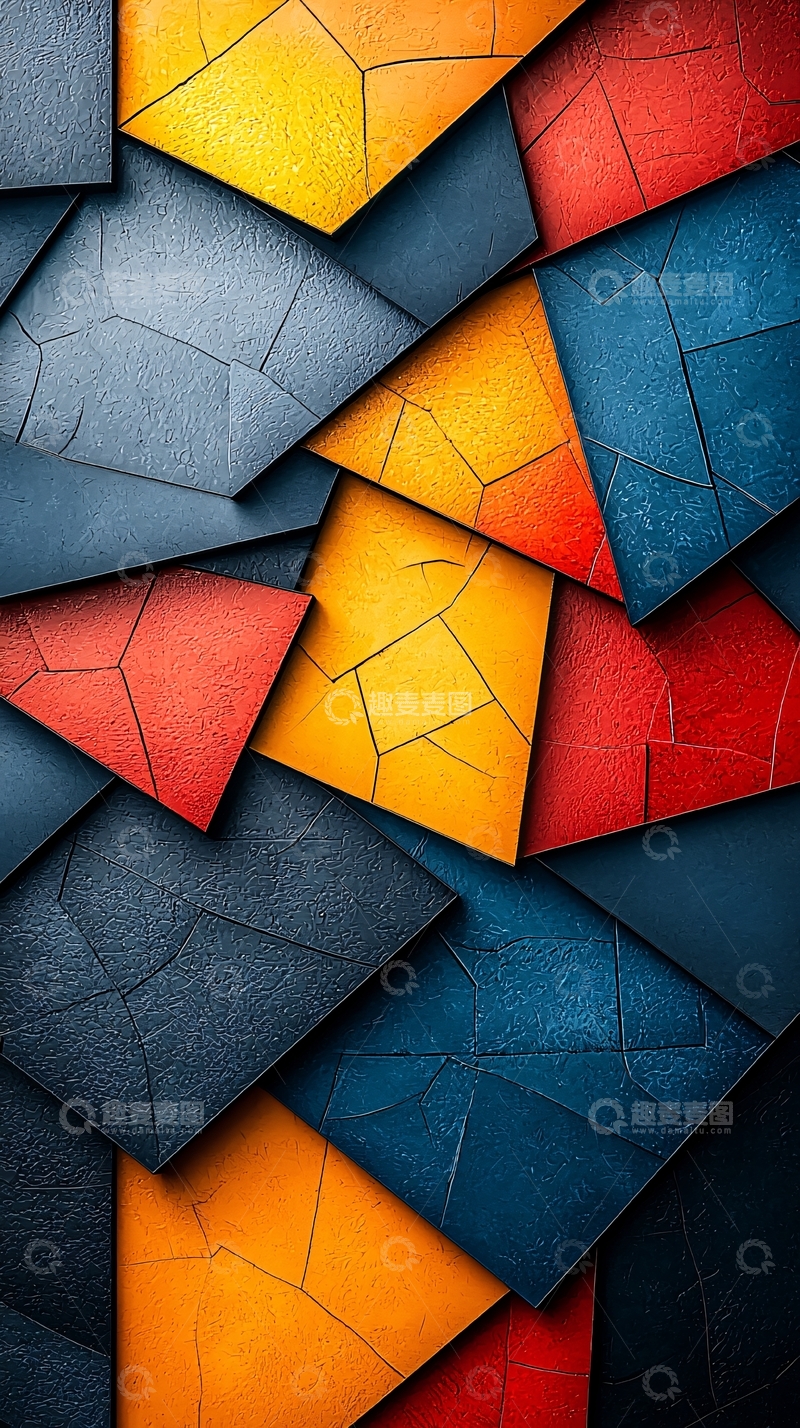 高清大图下载【趣麦麦图】抽象几何背景