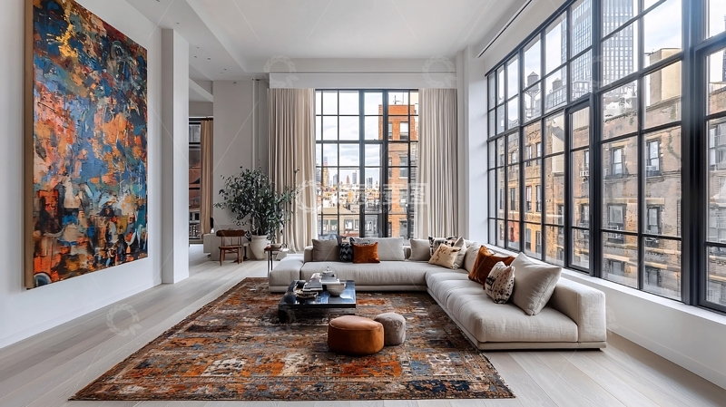 高清大图下载【趣麦麦图】现代简约客厅