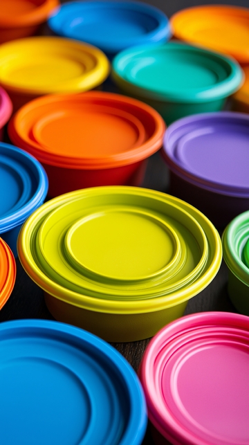 彩色可折叠硅胶碗