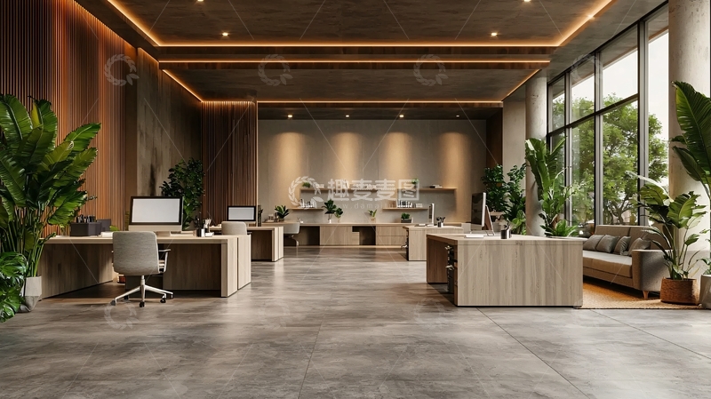 高清大图下载【趣麦麦图】现代轻奢办公空间
