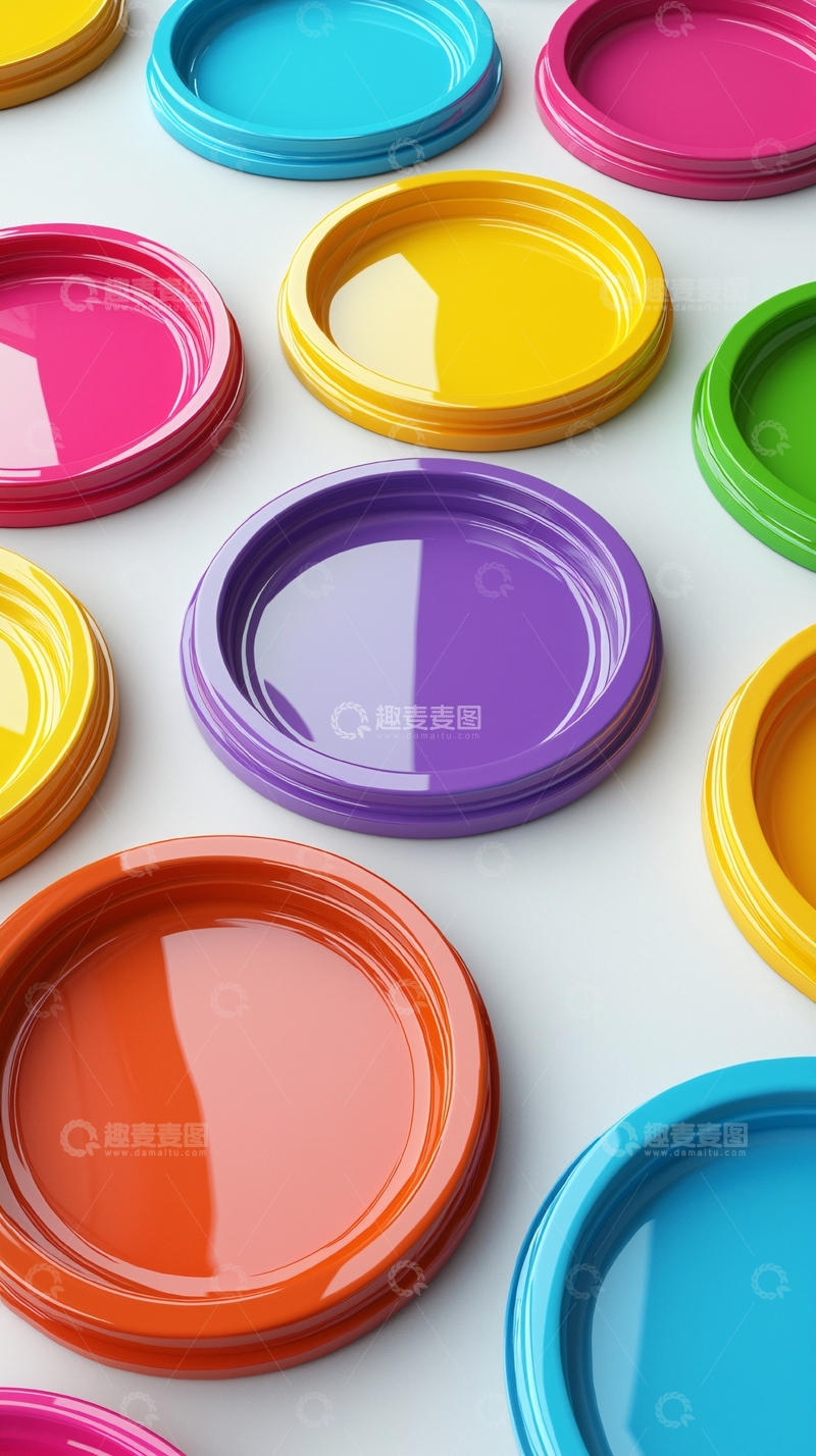 高清大图下载【趣麦麦图】彩色圆形物体