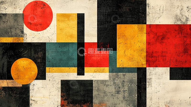 高清大图下载【趣麦麦图】抽象几何构成艺术
