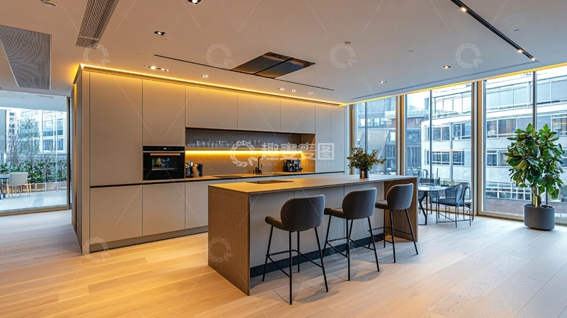 高清大图下载【趣麦麦图】现代简约厨房