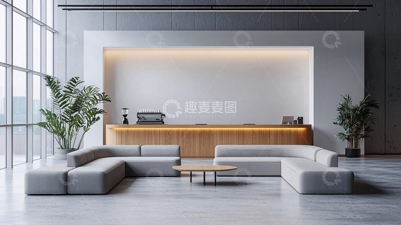高清大图下载【趣麦麦图】现代简约风格办公空间