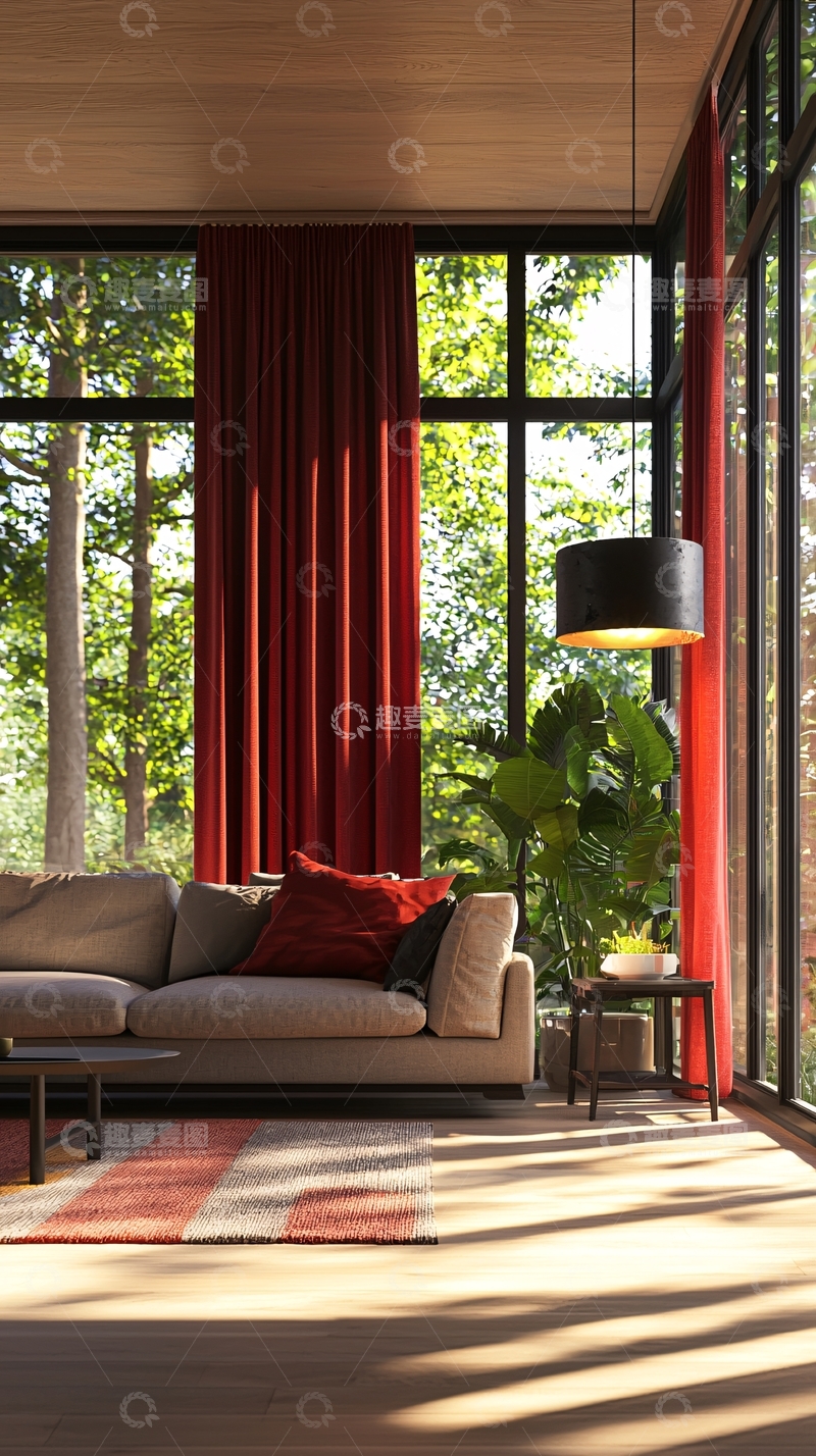 高清大图下载【趣麦麦图】现代简约客厅