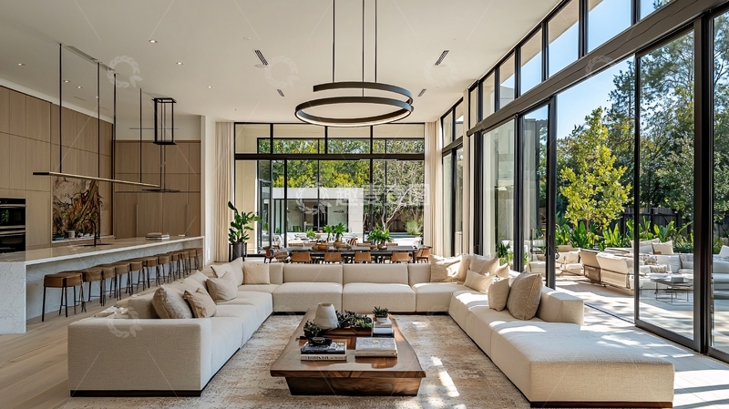 高清大图下载【趣麦麦图】现代简约客厅