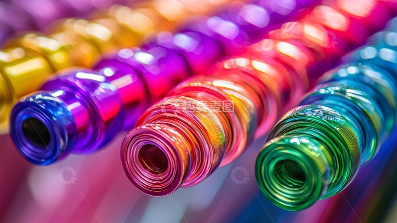 高清大图下载【趣麦麦图】彩色螺旋管