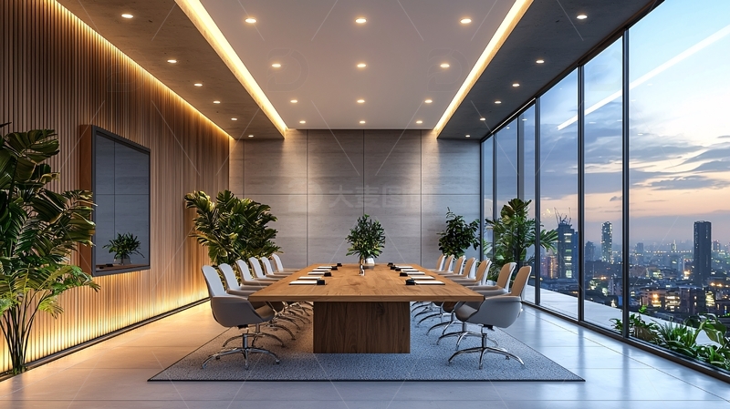 豪华现代高层会议室
