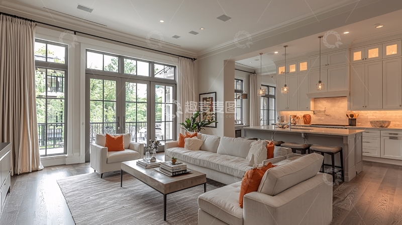 高清大图下载【趣麦麦图】现代简约客厅
