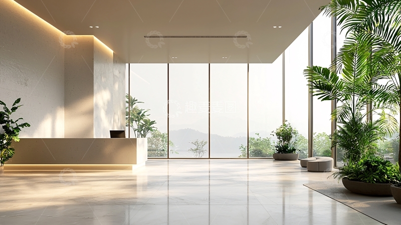 高清大图下载【趣麦麦图】现代简约接待大厅