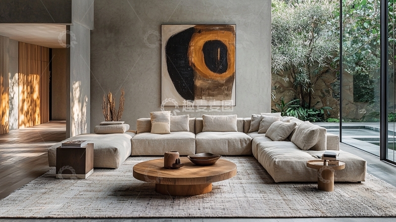 高清大图下载【趣麦麦图】现代简约客厅