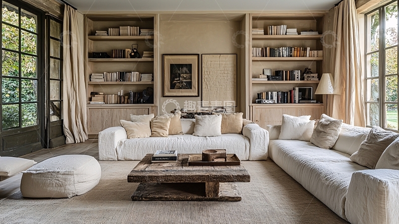 高清大图下载【趣麦麦图】极简风客厅设计