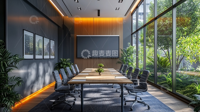 高清大图下载【趣麦麦图】现代简约会议室