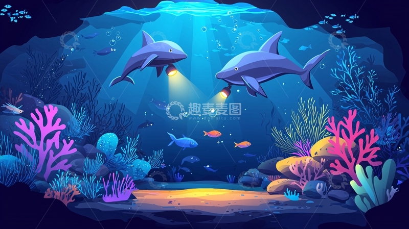 高清大图下载【趣麦麦图】深海探险