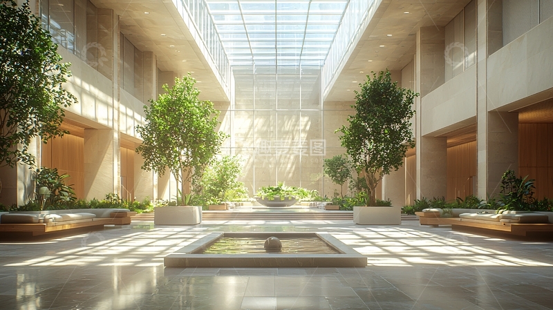 高清大图下载【趣麦麦图】室内庭院