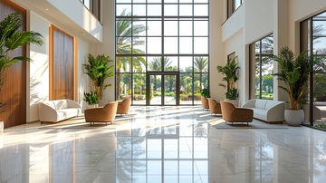 豪华酒店大堂内部场景