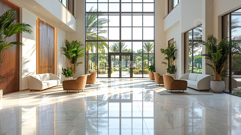 高清大图下载【趣麦麦图】豪华酒店大堂内部场景