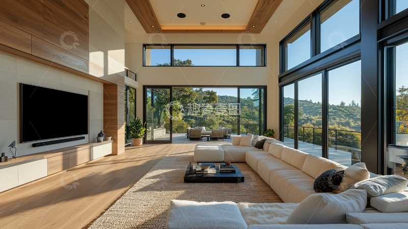 高清大图下载【趣麦麦图】大气明亮客厅