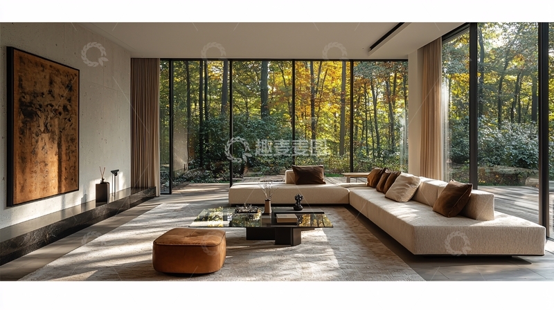 高清大图下载【趣麦麦图】现代简约客厅