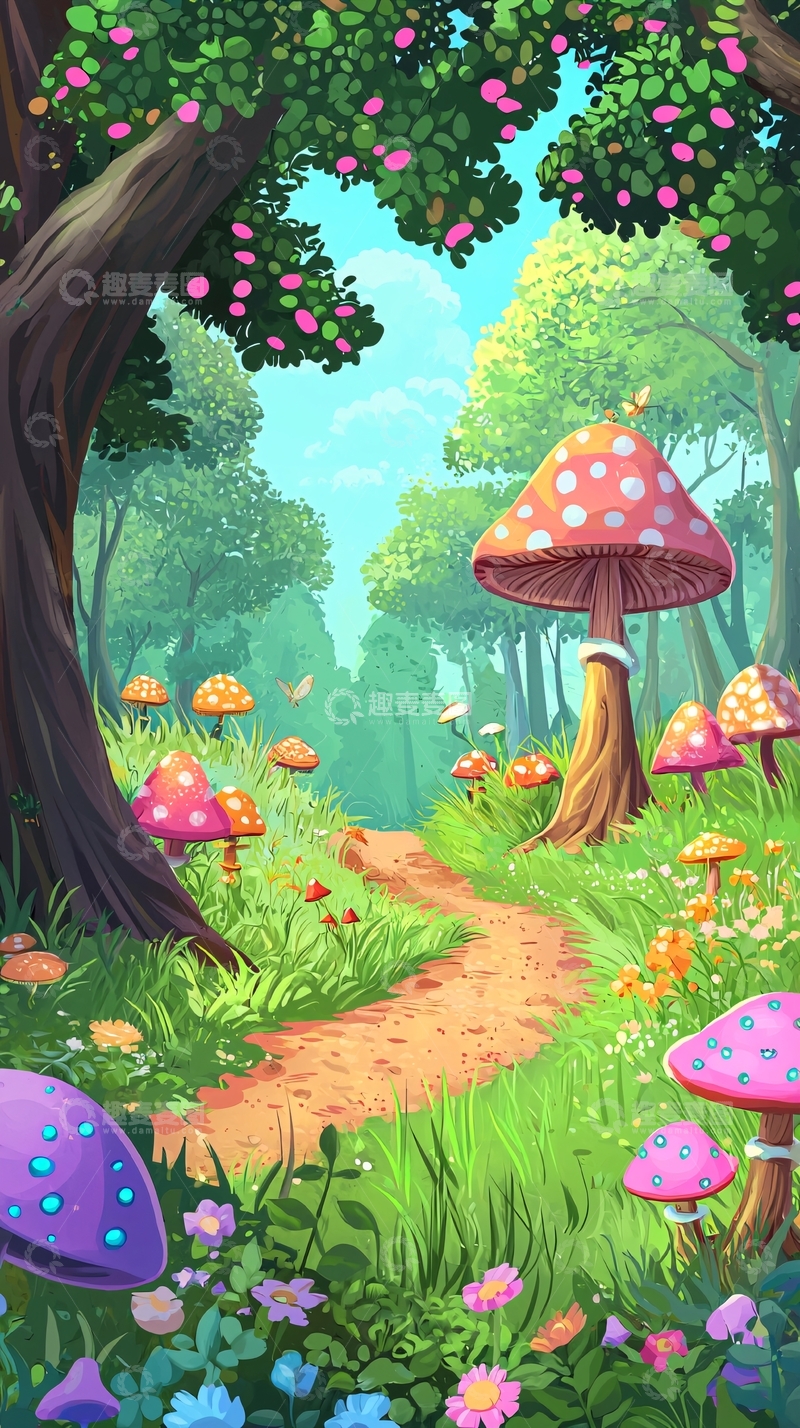 高清大图下载【趣麦麦图】童话森林小路